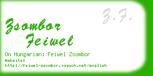 zsombor feiwel business card